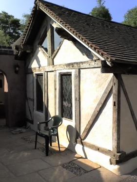 Re-built timber frame barn